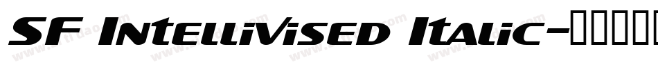 SF Intellivised Italic字体转换